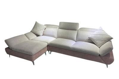 Latest Design Living Room Furniture Contemporary 3 Seater Comfortable European Fabric Corner Sofas