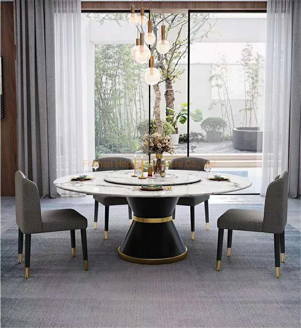 Hot Sale Hotel Furniture Modern European Dining Table Chair Set Restaurant Marble Table