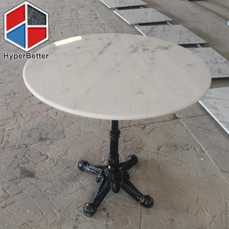 Luxury Natural Calacatta Marble Coffee Table Top Circle