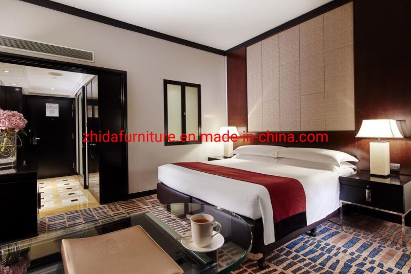 Customized China Solid Wood Modern Hotel Bedroom Furniture Suite