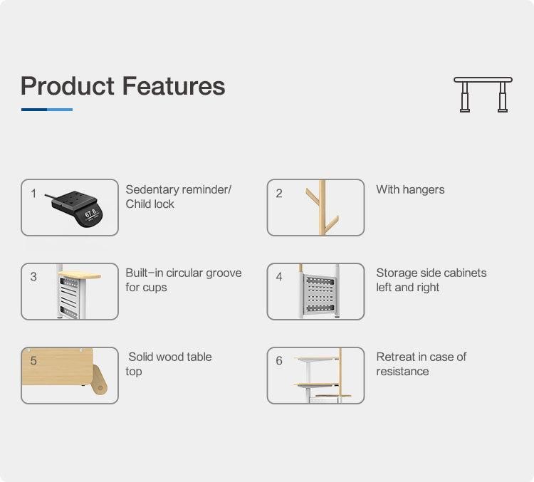 Modern Design Made of Metal Home Furniture Youjia-Series Standing Desk