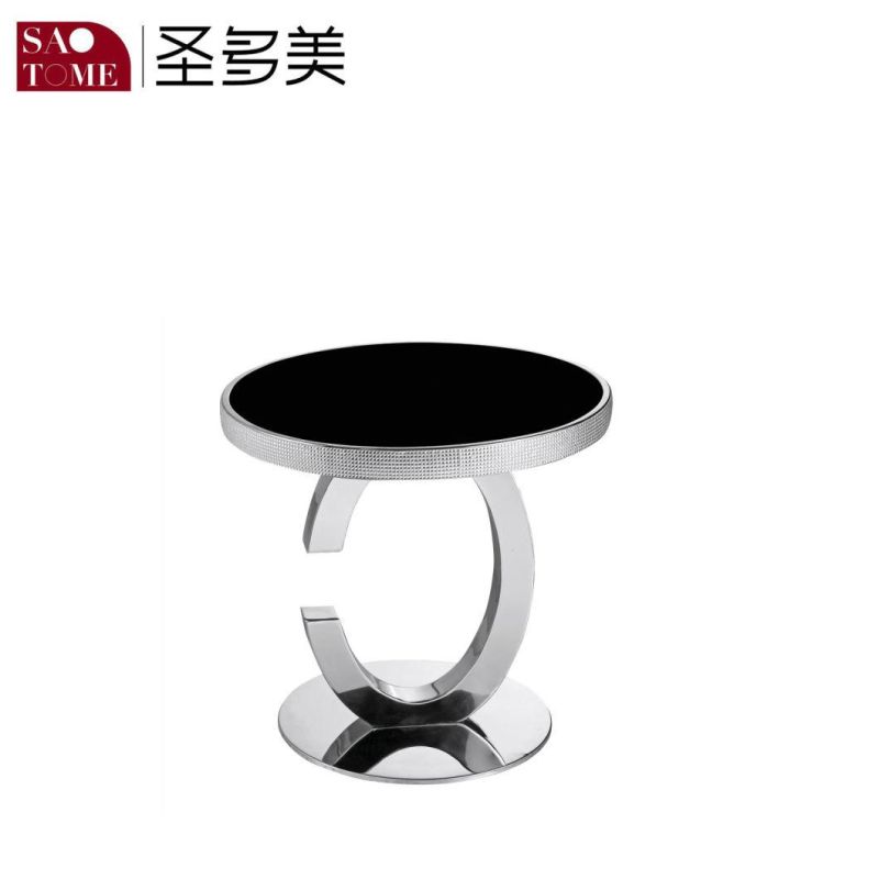 Modern Practical Stainless Steel Glass Dining Table