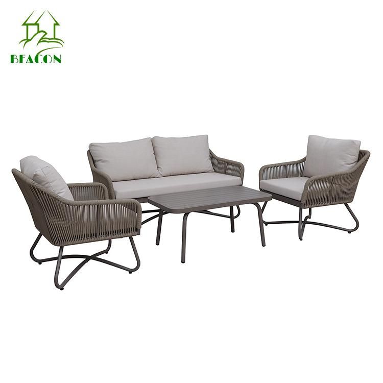 Modern Leisure Weatherproof Luxury Outdoor Garden Aluminium Loveseat Sofa