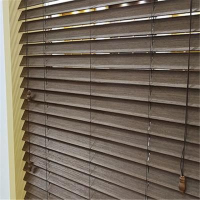 50mm Faux Wood Horizontal Venetian Blinds Blackout 2&quot; PVC Blind