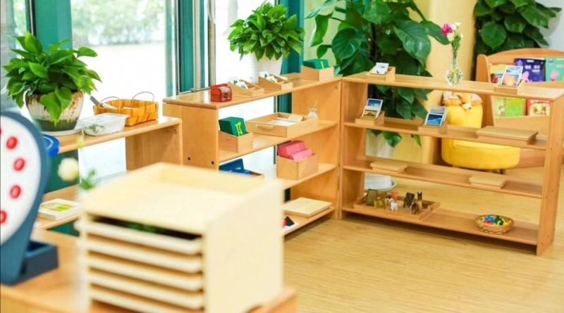 Preschool and Kindergarten Toy Storage Cabinet, Living Room Wardrobe, Kids Wooden Modern Furniture for School, Children Toy Storage Cabinet