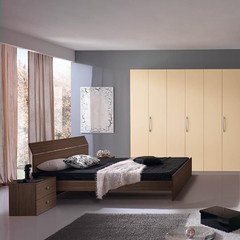 Home Furniture Modern Bed Furniture Bedroom Sets 4 Door Wardrobe