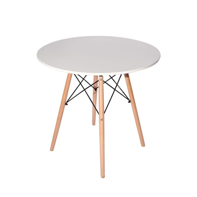 Hotel Restaurant Modern Home Furniture Set Nordic Style Wooden Round Dining Table