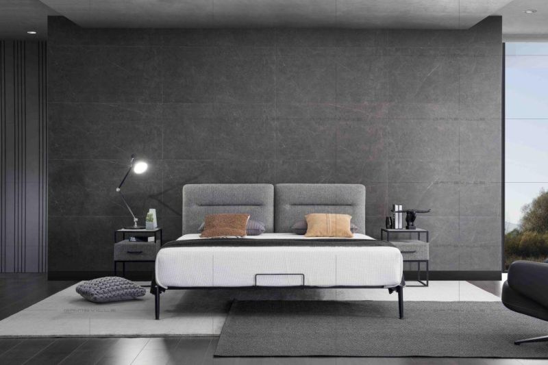 Hot Sale Modern Furnture Bedroom Bed Fabric Soft Single Bed Gc1828