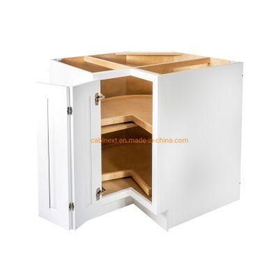 White Floor Kitchen Cabinet Corner Sink Base Drawer for Sale