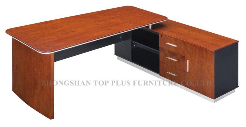 L Shape Wooden Furniture Painting Office Table Office Furniture (ZJ-16B)