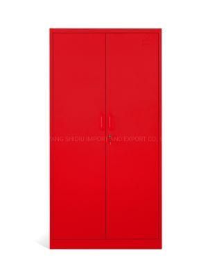 Modern 2 Door Metal Wardrobe for Home Use in Bed Room