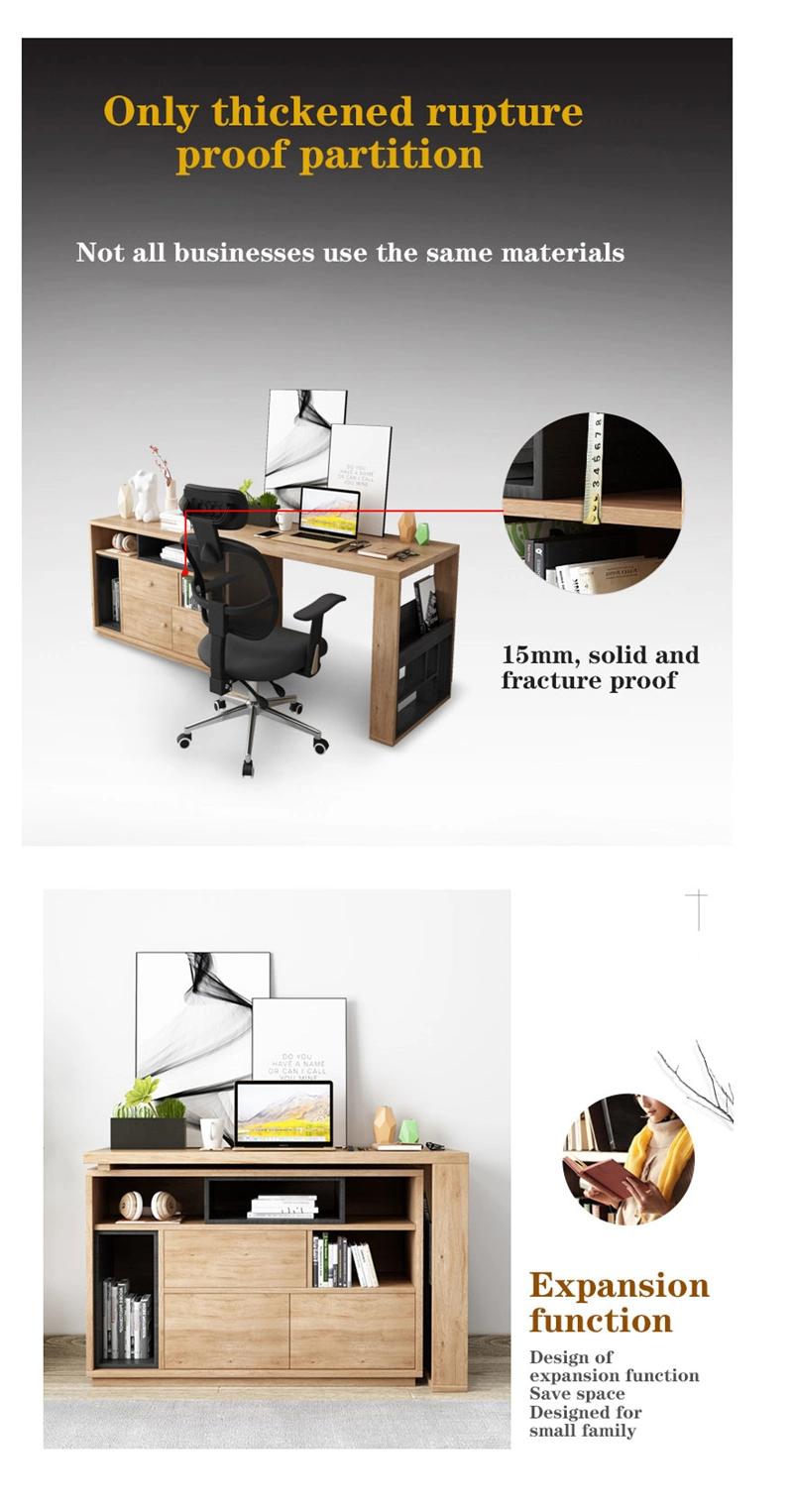 Modern Wooden L Shape MFC MDF Manager Simple Office Furniture Study Table Executive Computer Boss Office Desk