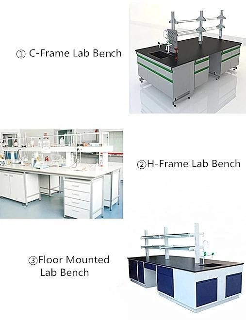 High Quality Wholesale Custom Cheap Hospital Steel Lab Furniture with Top Glove Box, High Quality Hot Sell Bio Steel Chemical Lab Bench/