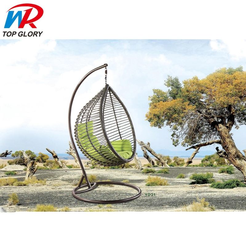 Hotel Furniture Modern Outdoor Hanging Rattan Patio Leisure Garden Swing Chair