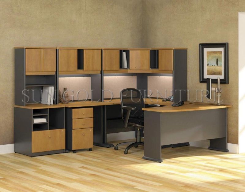 High Quality Office Suites U Shape Executive Desk with High Cabinet (SZ-OD124)