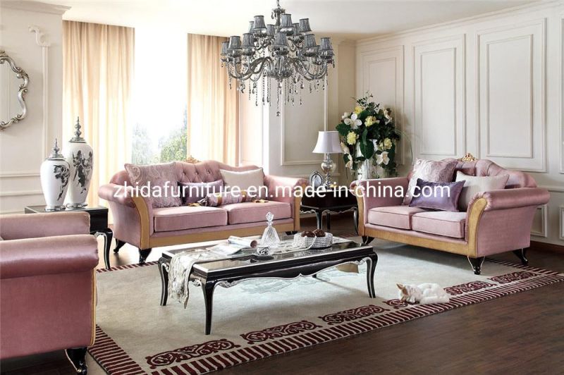 Modern Antique Style Living Room Furniture with Soft Cushion