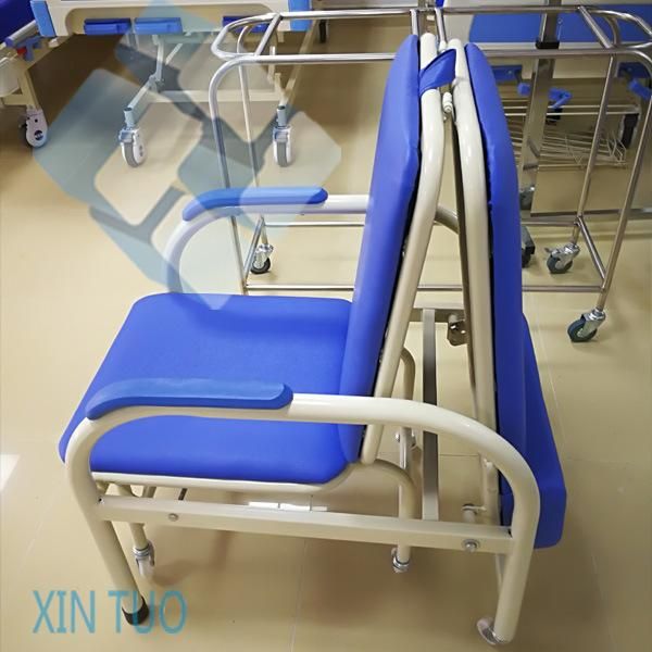 Hospital Adjustable Backrest Medical Used Epoxy Coating Infusion Chair