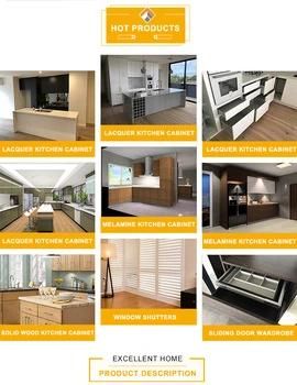 High End White Paint Kitchen Cabinets Furniture with Fantasy Toe Kick