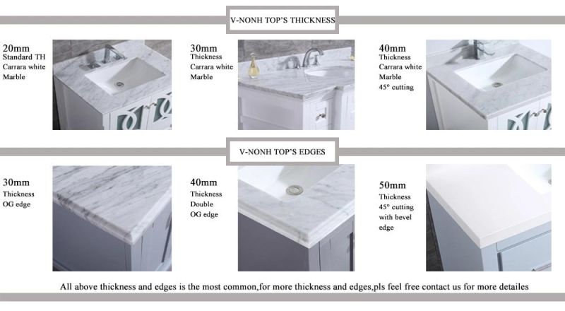 Elegant Modern Small Size White Bathroom Furniture