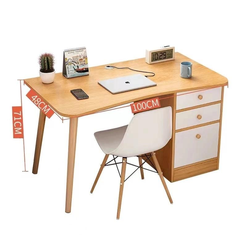 Mail Order Packing L-Shaped Computer Desk in White Finish, Glass Metal Computer Desk