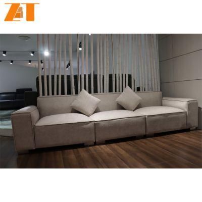 Upholstered Living Room Linen Sofa Wholesale Cheap Set Furniture Wooden Sofa