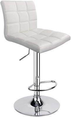 Light Luxury Plastic Back Comfortable Metal Bar Chair with Stable Parallel Frame