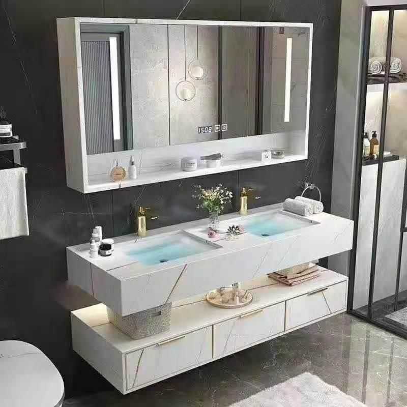 1200/1400/1600/1800 Customized MDF Wood Hotel Modern Wall Bathroom Vanity