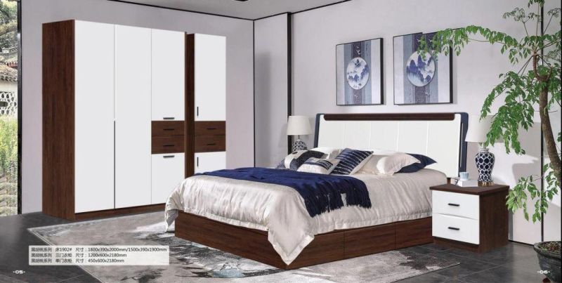 Home Furniture Design Light Luxury MDF Modern Bedroom Furniture Sets