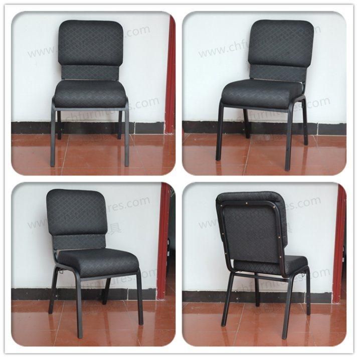 Commercial Furniture Cheap Arm Aluminium Metal Church Chair Yc-G36-01