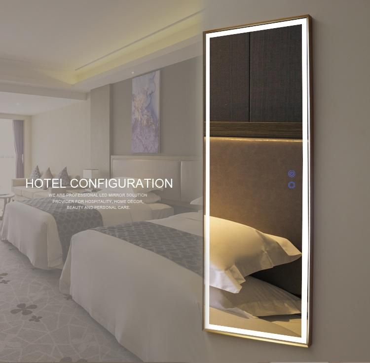 High Quality Long Length Lighted Wall Mounted Full Mirror