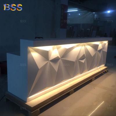 Coffee Bar Reception Counter Solid Surface Acrylic Bar Counter