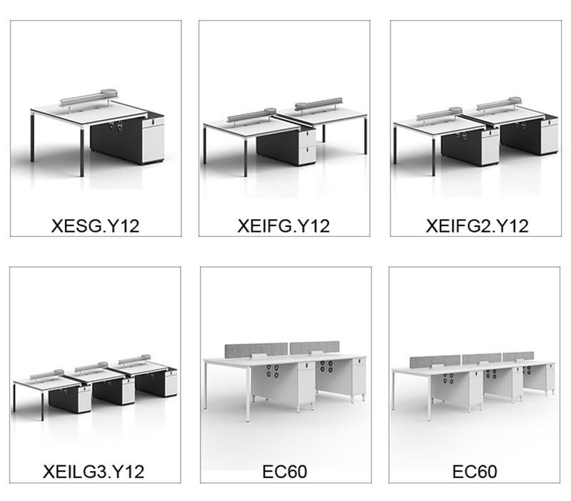 High Quality Melamine Modern Two Seats Office Workstation Office Desk