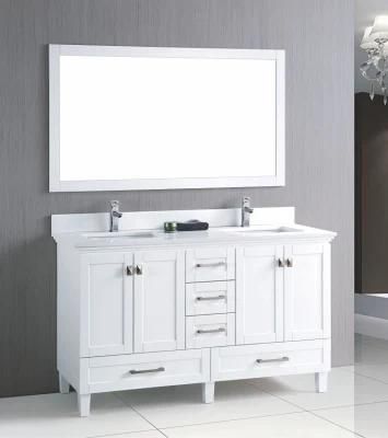 Solid Wood Modern Simple Floor Mounted Combination Bathroom Cabinet