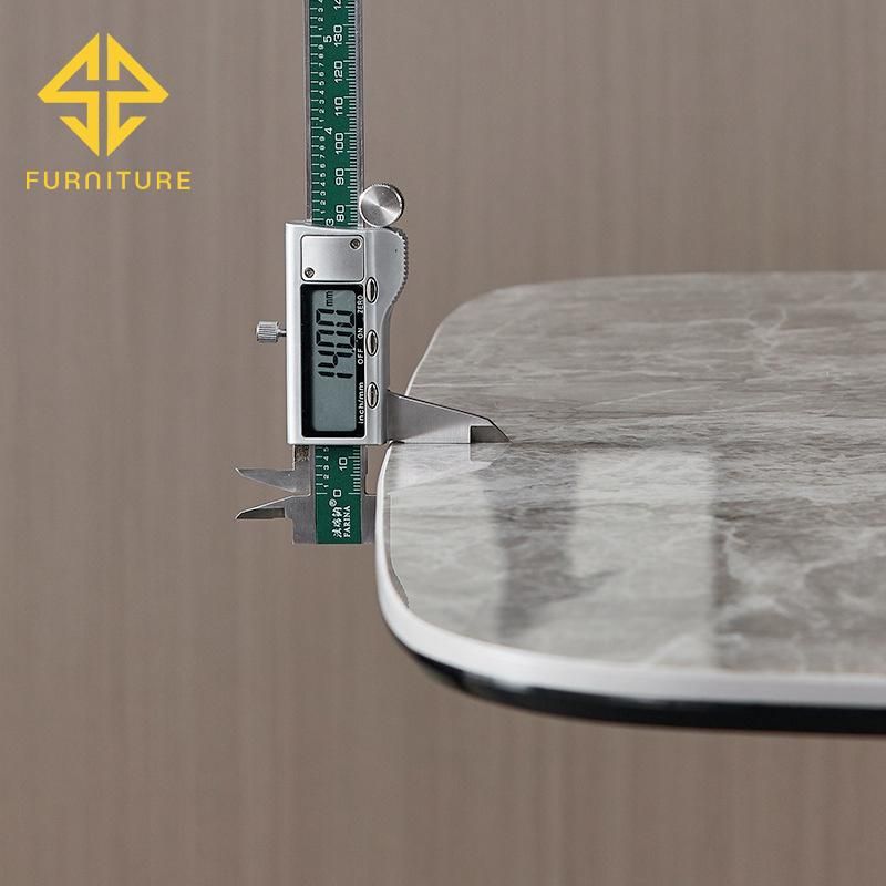 Foshan Luxury Slate Rectangular Rock Dining Table