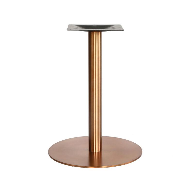 Metal Table Frame Modern Dining Table Stainless Steel Round Table