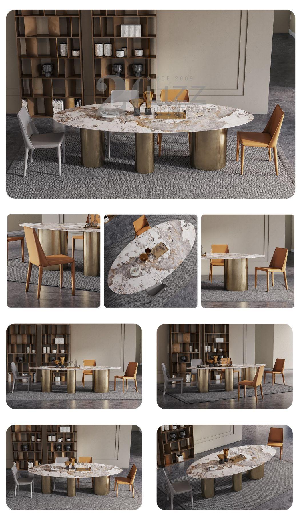 Direct Sale Nordic Luxury Reataurant Home Furniture Modern Dining Room Marble Table Set