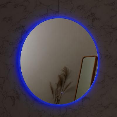 China Silver Jh Glass Furniture Make up LED Bathroom Mirror with Factory Price