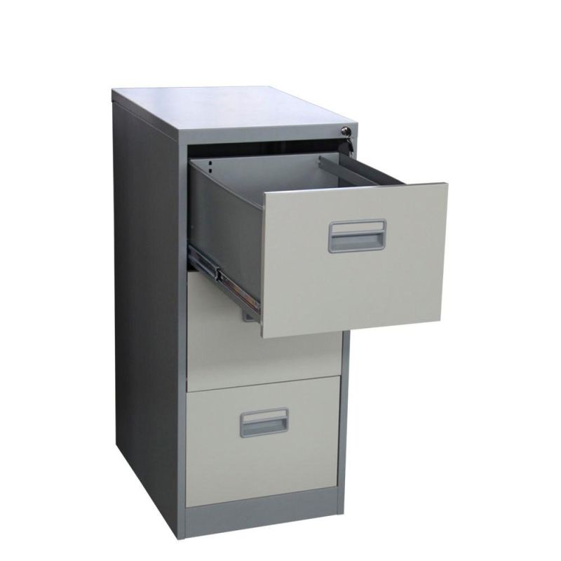 Modern Furniture 3 Drawer Metal Safe Bedside Desk Use Steel File Storage Cabinet with Lock