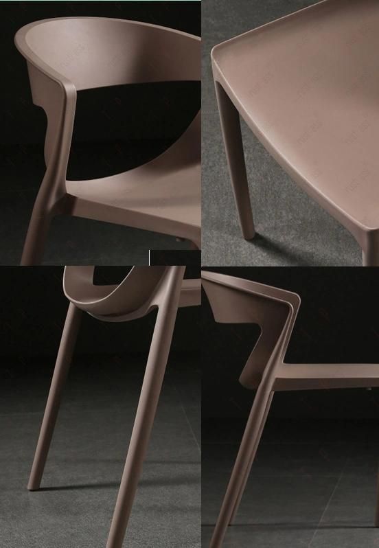 Nordic Adult Thicken Home Backrest Creative Dining Table Chair Cafe Leisure Office Plastic Dining Chair