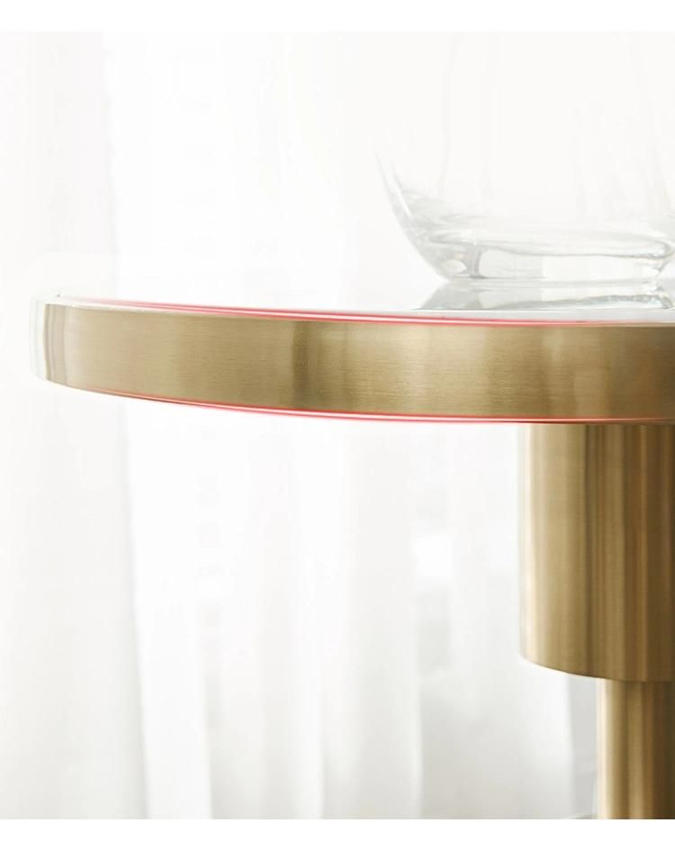 Goods in Stock Metal Furniture Marble Rock Beam Coffee Table