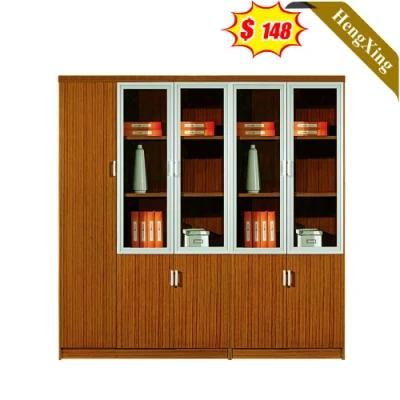 Latest Style Wooden Modern Design Factory Wholesale Office School Furniture Glass Storage Drawers File Cabinet