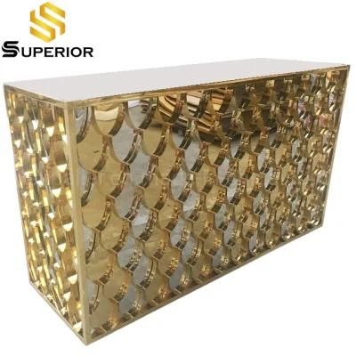 Modern Design Bar Room Furniture Gold Table