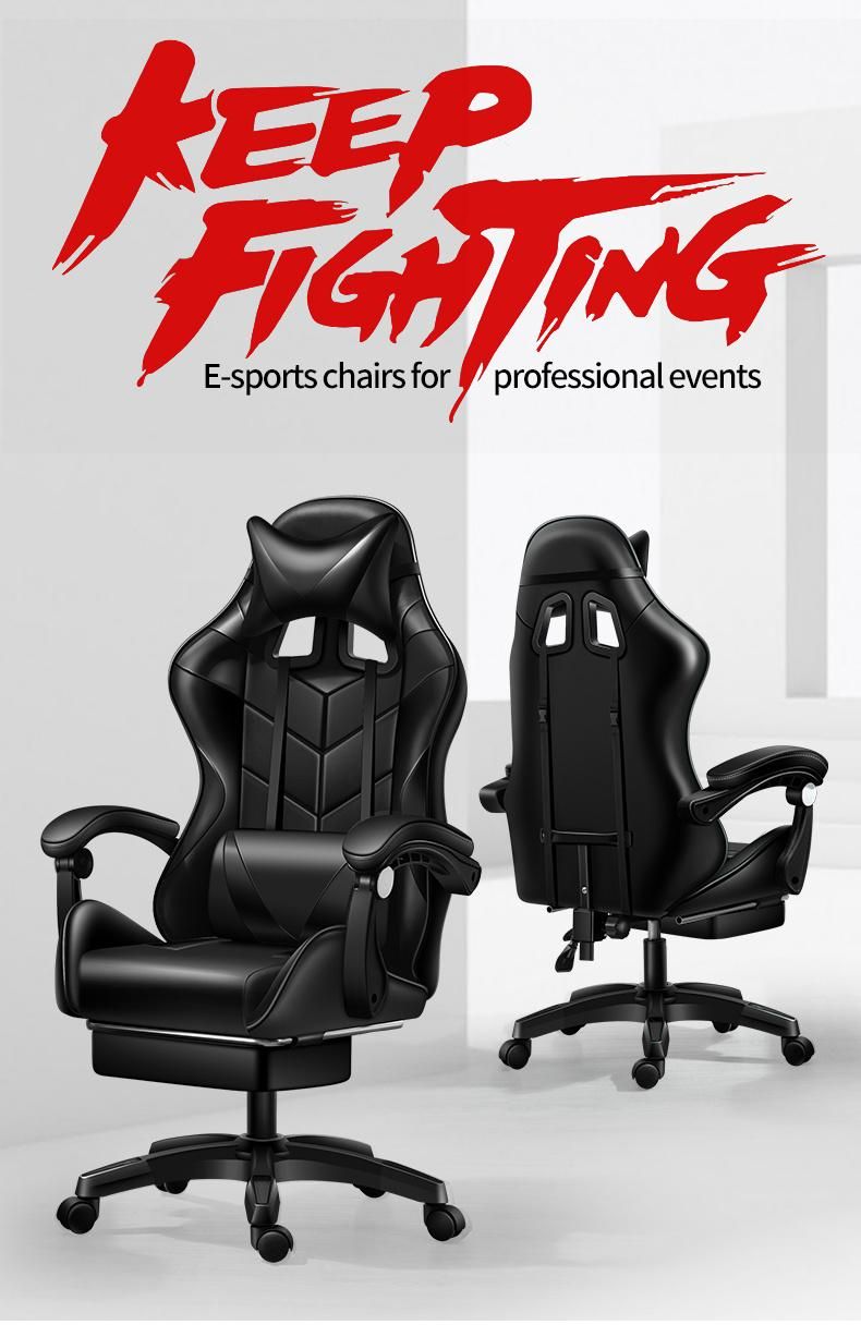 Top Sale China Manufacturer Fast Delivery Swivel Racing Computer Game Silla Gamer Gaming Chair with Legrest