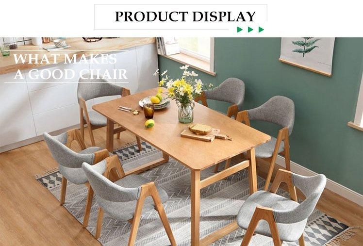 Furniture Modern Furniture Chair Home Furniture Wooden Furniture Modern Unique Design Solid Oak Wood Classic Furniture Dining Room Chair with Wood Legs