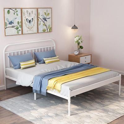 Modern Sitting Bedroom Furniture Children Single Size Metal Bed