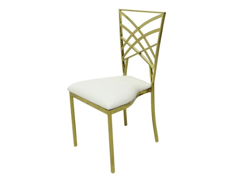 2020 New Arrival Contemporary Silver Metal Frame Dinner Chair