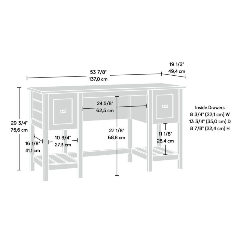 Cottage Road Desk, Soft White Finish