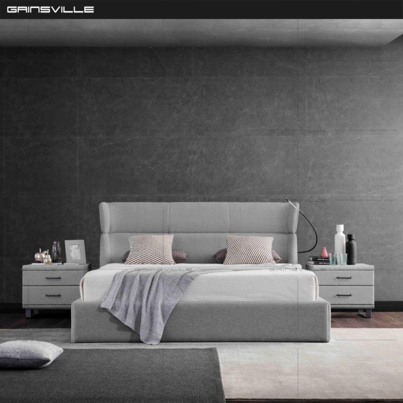 Hot Sell Modern Bedroom Furniture King Bed with High Headboard for Modern Bedroom Furniture