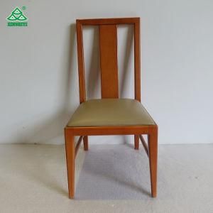 Beech Solid Wood Foam with Leather Dining Chair