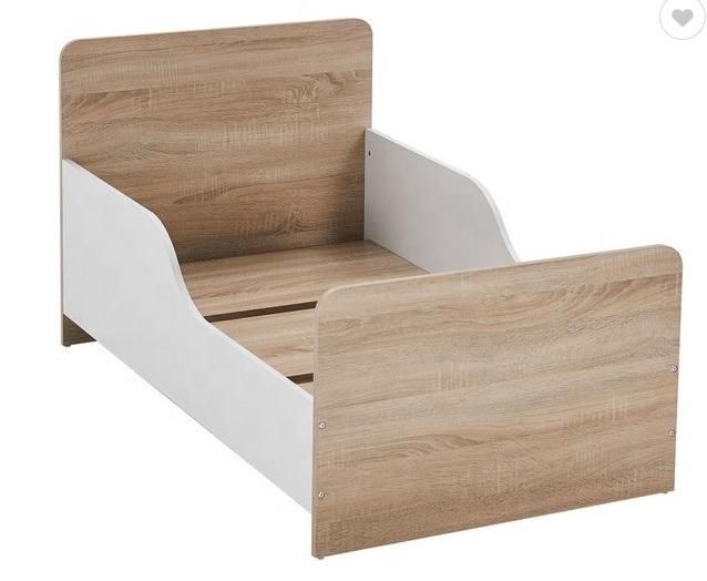 Modern White Wood Toddler Bed Kids Furniture